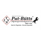 Put-Butts Spegnisigaro BASE L 080 Doppio con 1 Portasigaro Colore Sabbia Nera - Made in Italy - 
