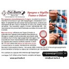 Put-Butts Spegnisigaro L 080 BASE Singolo Colore Sabbia Nera - Made in Italy -   