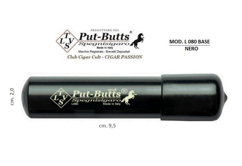 Put-Butts Spegnisigaro L 080 BASE Singolo Colore Nero - Made in Italy - Put-Butts Spegnisigaro L 080 BASE Singolo Colore Nero - Made in Italy -