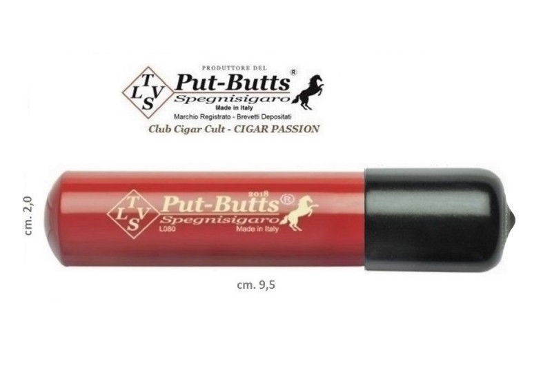 Put-Butts Spegnisigaro L 080 BASE Singolo Colore - Rosso - Made in Italy - Put-Butts Spegnisigaro L 080 BASE Singolo Colore - Rosso - Made in Italy -
