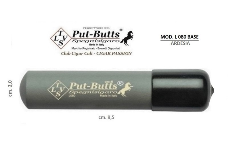 Put-Butts Spegnisigaro L 080 BASE Singolo Colore Ardesia - Made in Italy - Put-Butts Spegnisigaro L 080 BASE Singolo Colore Ardesia - Made in Italy -