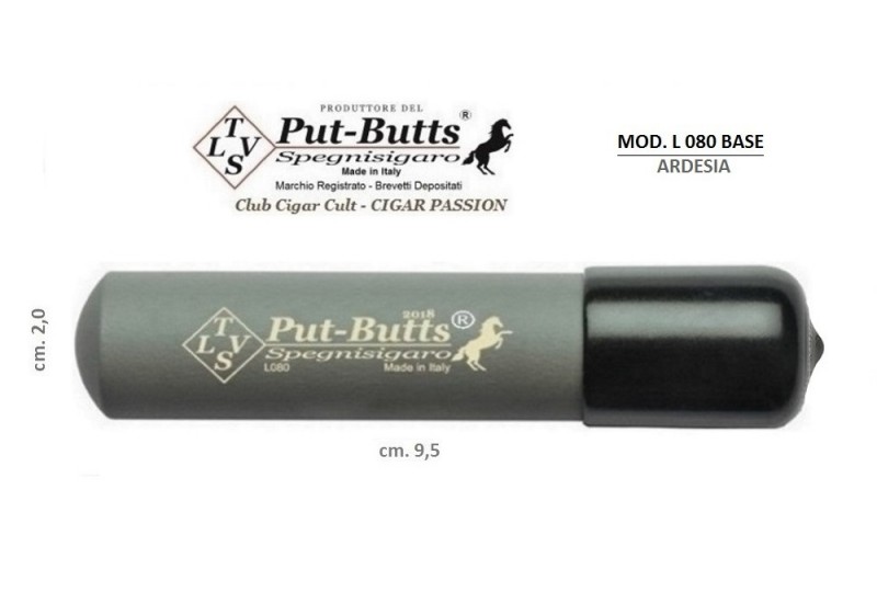 Put-Butts Spegnisigaro L 080 BASE Singolo Colore Ardesia - Made in Italy -   